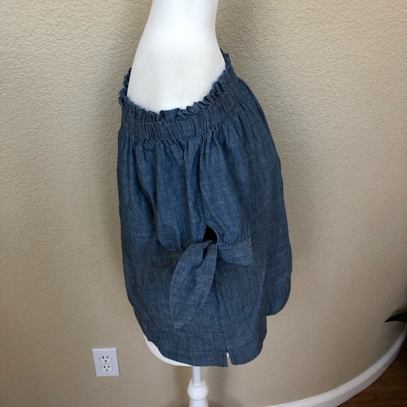 Jcrew off-shoulder blouse - Picture 2 of 5